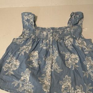 Old Navy light blue smocked sleeveless XXL NWT